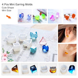 Silicone Jewelry Mold 13pcs UV resin molds including Pendant, Bracelet, Earring, Diamond Molds