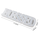 Word Sign Molds-Blessed Molds, Silicone Resin Molds, Epoxy Resin Molds