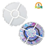 RESIN Agate Cut Geode Coasters Resin Molds, 5PCS Puzzle Geode Silicone Molds, Agate Coaster Epoxy Resin Molds