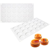 Round Disc Chocolate Baking Silicone Mold 1.4-inch Small Resin Disk