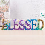 Word Sign Molds-Blessed Molds, Silicone Resin Molds, Epoxy Resin Molds