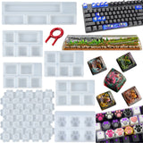 Keycaps Resin Silicone Molds Set with Key Puller