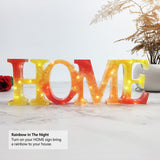 HOME Mold, Resin Letter Sign Molds, Resin Casting Molds with a Fairy Light