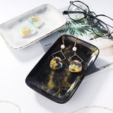 Soap Dish Silicone Molds,2Pcs Rectanlgle Resin Jewelry Dish Molds