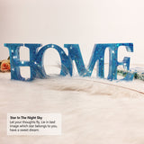 HOME Mold, Resin Letter Sign Molds, Resin Casting Molds with a Fairy Light