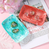 Soap Dish Silicone Molds,2Pcs Rectanlgle Resin Jewelry Dish Molds