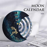 Moon Perpetual Calendar Resin Molds ISSEVE 3Pcs Silicone Molds for Resin Casting, Moon Calendar Epoxy Molds for DIY Resin Crafts Home Wall Decoration