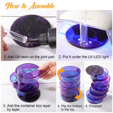 Rotating Resin Box Molds, Multi-Tiered Silicone Jewelry Box Molds Set