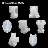7PCS Animal Resin Molds, Hevout Epoxy Resin Silicone Molds, Unicorn Resin Casting Molds