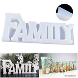 FAMILY Mold, Silicone Resin Molds, Good Gift Idea to Creating A Unique Resin Project