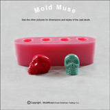 Small Skull Mold 3D resin candy clay chocolate (368)