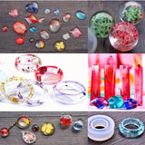 83pc Jewelry Pendant, Bracelet Charm, Sphere Silicone Mold Resin Starter Kit with Glitter, Tools, and Hardware!