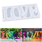 Love Sign Molds Resin Molds for DIY Table Decoration with Fairy String Light