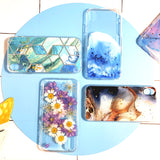 1 pcs epoxy Resin Personlized Mobile Phone case DIY Silicone Molds for iPhone case, epoxy Resin molds Silicone