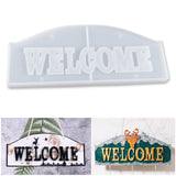 Exclusive Hanging WELCOME Mold, Silicone Resin Molds to Decorate Door/Wall Make Hangable Projects